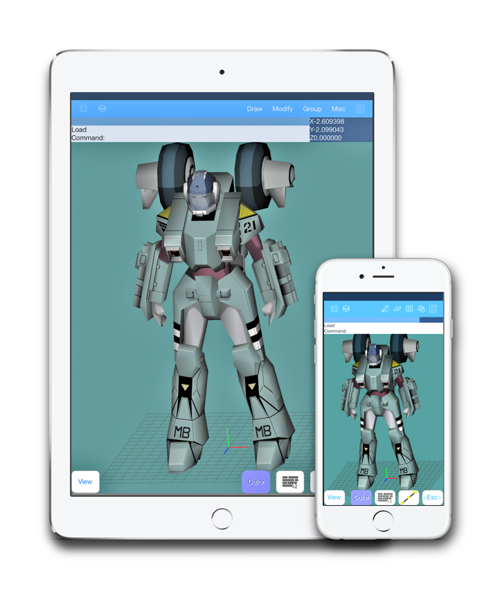 3d robot on the iPad - cad software on the iPad